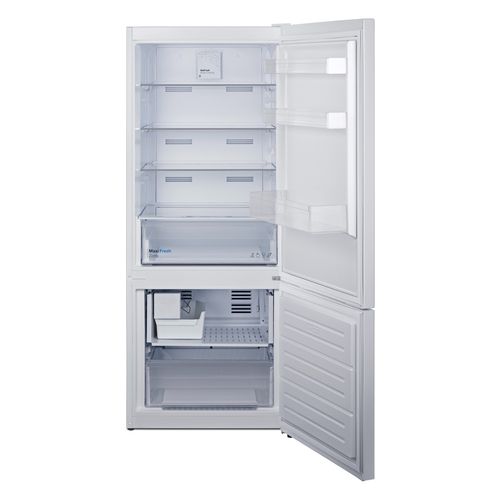 Summit 28" 15.1 Cu. Ft. White Bottom Mount Refrigerator with Ice Maker-1