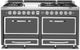 Viking® Tuscany 66" Damascus Gray Dual Fuel Pro Style Dual Fuel Range-0