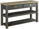 Hammary® Lyle Creek-Hamilton Toasted Caramel Sofa Table with Smoked Charcoal Base-0