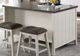 Furniture of America® Heidelberg Off-White Counter Height Table with Dark Gray Top -0