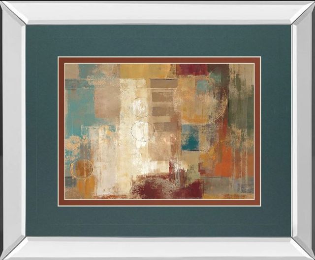 Classy Art Oriental Trip Crop by Silvia Vassileva Mirror Framed Wall Art-0