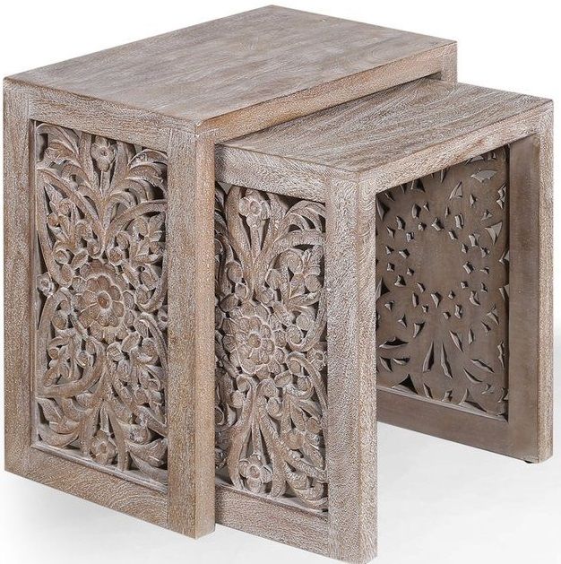 Parker House® Crossings Eden Toasted Tumbleweed Nesting Tables-0
