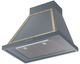 Ilve® Nostalgie II Noblesse 30'' Blue Gray Wall Mounted Range Hood with Brass Trim-1