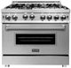 ZLINE 36" DuraSnow® Pro Style Gas Range-0