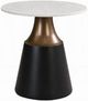 ACME Furniture Jaramillo White End Table with Black Base-0