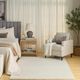 Nourison Home™ Soft Plush Rabbit Fur SFF01 Beige 5'x7' Area Rug-5