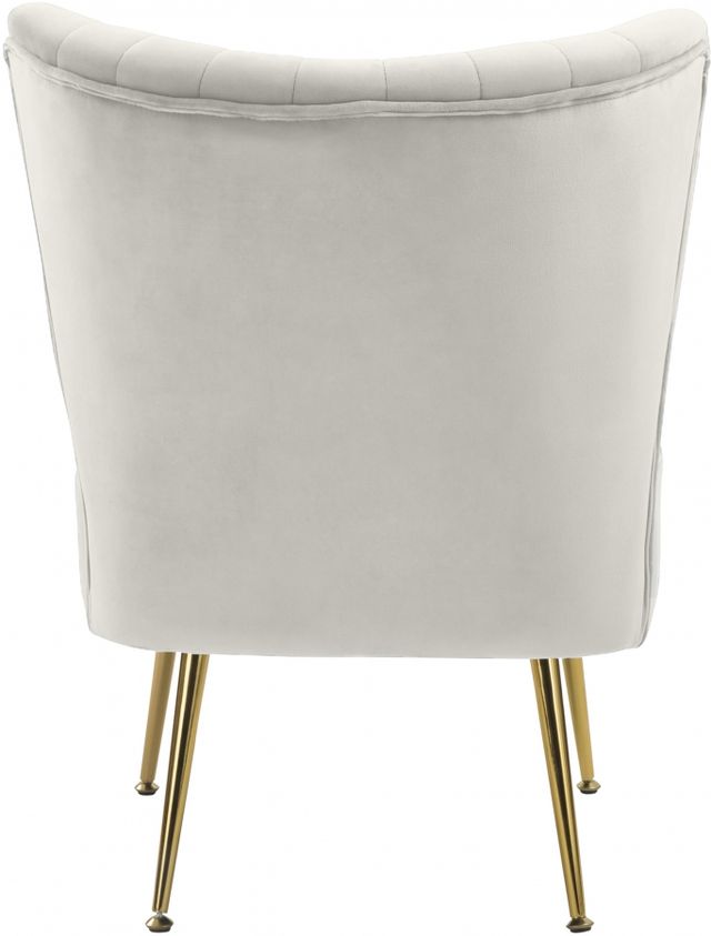 Meridian Furniture Tess Cream Velvet Chair-2