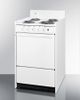 Summit® 20" White Freestanding Electric Range-2