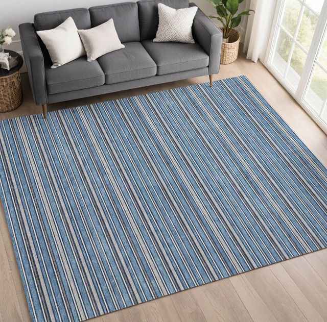 Dalyn™ Rug Company Soft Essentials SE2 Denim 5'x8' Area Rug-1