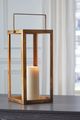 Briana Antique Brass Lantern - Large-2