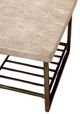 Riverside Furniture Capri Alabaster Travertine Rectangular Coffee Table with Black Base-3