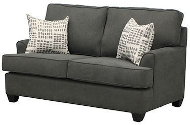 Edgewood Furniture C392 Kirkland Charcoal Loveseat-1