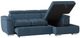 Mazin Furniture Ferriday 2-Piece Blue Right-Arm Facing Pullout Sleeper Sectional and Chaise with Hidden Storage-3