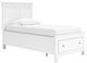 Signature Design by Ashley® Fortman White Twin Panel Storage Bed-0