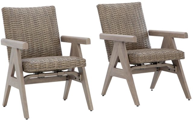 Signature Design by Ashley® Carisbo 2-Piece Beige Rocking Arm Chair-0
