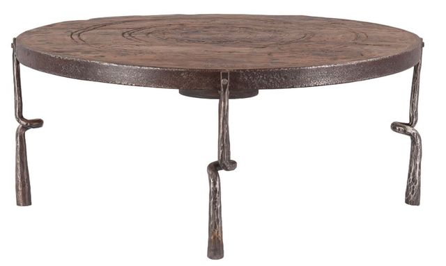 Home Trends & Design Eiffel Natural Patina Coffee Table-1