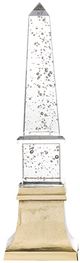 A & B Home Metallic Lighting Obelisk Decor-1