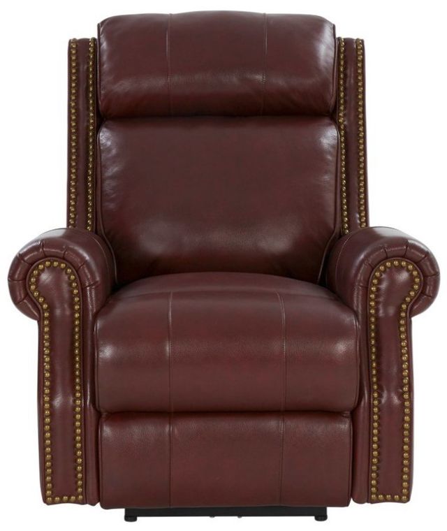 BarcaLounger® Blair Marisol Cabernet Leather Power Recliner-3