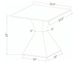 Coaster® Jenny Glass Top End Table with Chrome Base-3