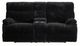 Elements International Admiral Masis Black Manual Motion Loveseat-0
