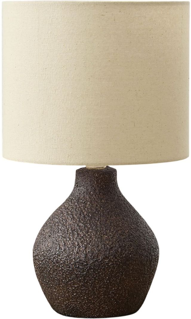 Monarch Specialties Inc. Brown Resin Table Lamp -0