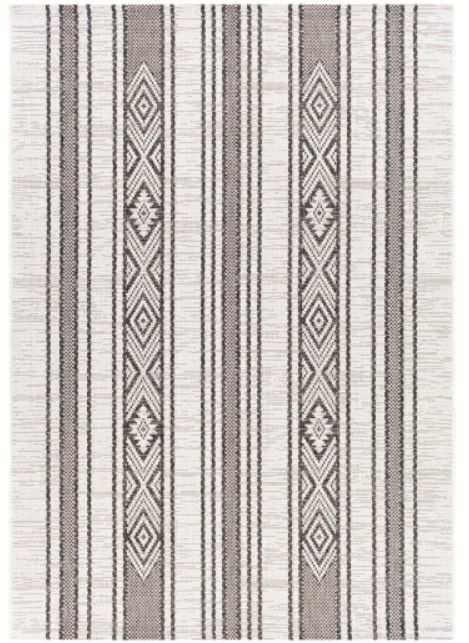 Surya Eagean Charcoal/Off-White 4'x6' Area Rug-0