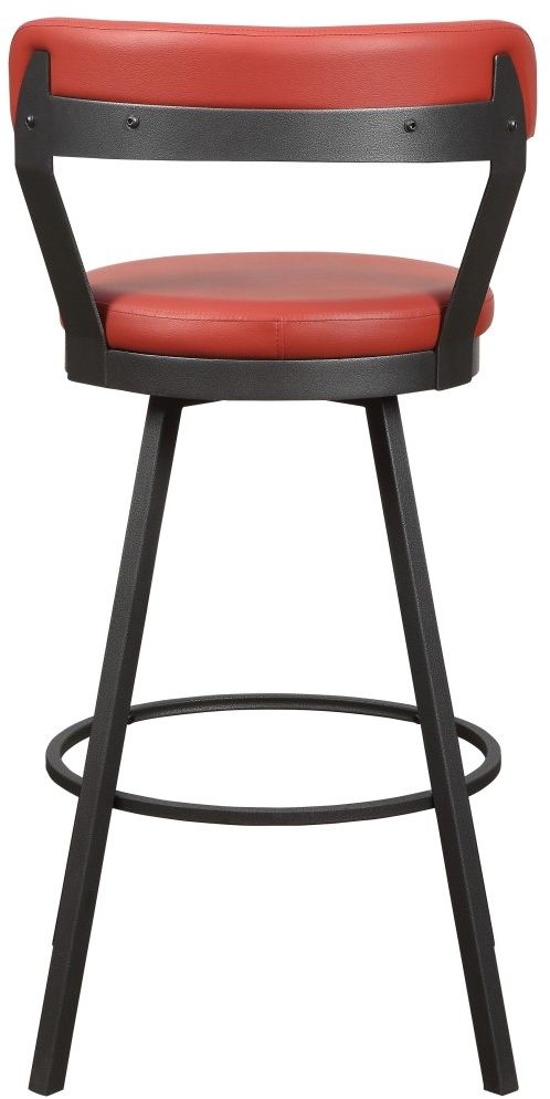 Mazin Furniture Appert Red Swivel Pub Height Chair-1