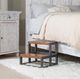 Powell® Bodie Gunmetal/Natural Bed Steps-1