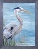 Stylecraft Great Blue Heron Gaze Blue Wall Art-0