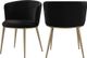 Meridian Furniture Skylar Black/Gold Velvet Dining Chair-1