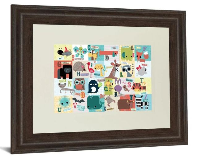 Classy Art Animal Abc by Julian Phillips Wall Art-1