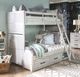 Legacy Kids Teen Summer Camp Stone Path Gray Twin/Full Bunk Bed-0