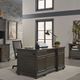Aspenhome® Oxford Peppercorn 66" Executive Desk-2
