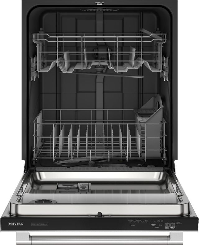 Maytag® Eco Series 24" Fingerprint Resistant Stainless Steel Top Control Built In Dishwasher-1