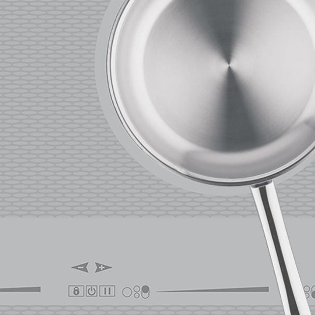 Hestan® KIC Series 36" Metallic Silver Induction Cooktop-1