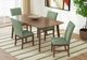 Elements International Santa Barbara Avocado/Walnut Dining Chair-1
