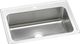Elkay Lustertone® Classic Lustrous Satin 33" x 22" x 10-1/8" 1-Hole Single Bowl Drop-In Sink-0