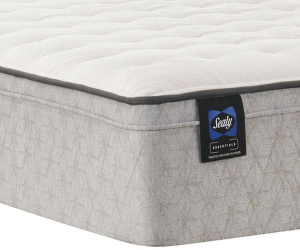 Sealy® Essentials™ Hayward 12" Innerspring Soft Faux Euro Top Split King Mattress, Includes 2 Pieces-2