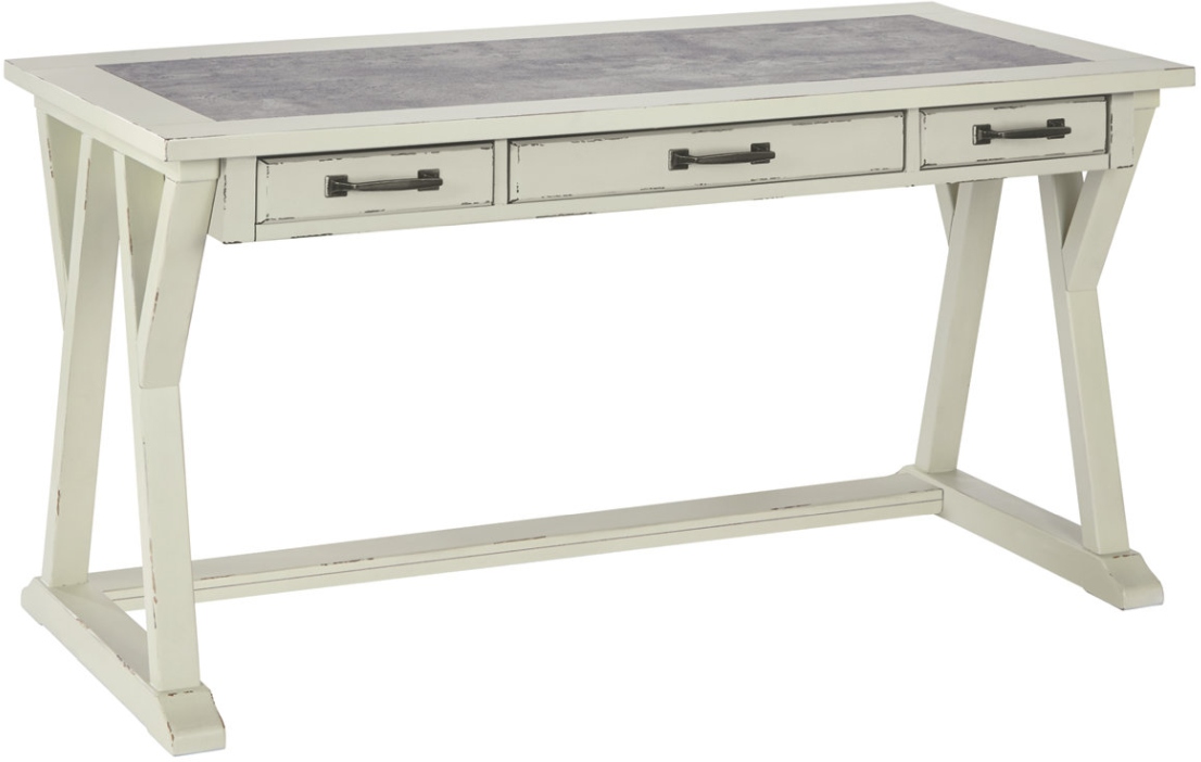 scottie　THE Tile Table DESK type Signature Design by Ashley® Jonileene White/Gray 60
