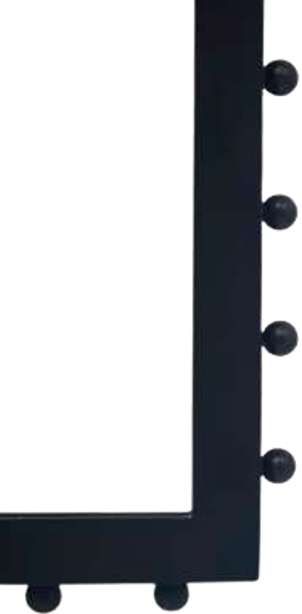 Moe's Home Collection Figaro Black Floor Mirror-4