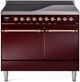 Ilve® Nostalgie II Series 40" Burgundy Pro Style Induction Range-0
