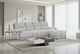 Global Furniture USA U3822 3-Piece Ice/Light Gray Power Reclining Sectional with Chaise and Pull Out Sofa Bed-2