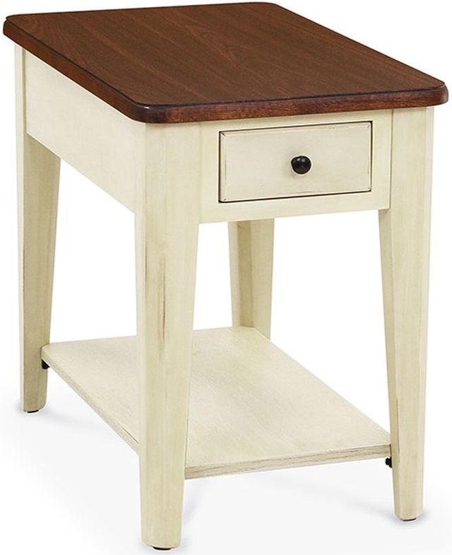 Peters-Revington™ Casual Choices™ Walnut Chairside Table with Pistachio Base-0