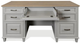 Riverside Furniture Osborne Gray Skies/Timeless Oak Executive Desk-2