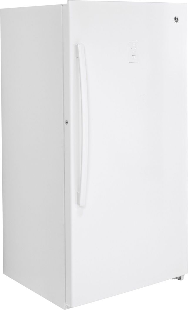 GE® 33" 17.3 Cu. Ft. White Upright Freezer-3