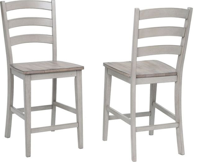Winners Only® Ridgewood Gray/Oat Bar Stool-2
