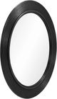 TOV Furniture Tanya Black Round Wall Mirror-3