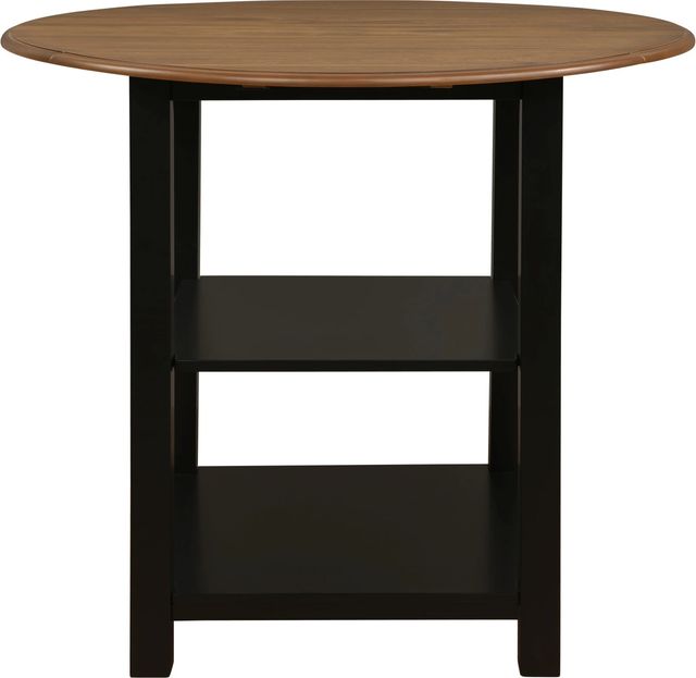 Powell® Vail 3-Piece Black/Wire Brushed Counter Dining Set-2