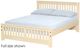 Crate Designs™ Furniture Unfinished Full Shaker Bed-0