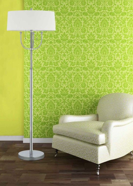 Cal® Lighting & Accessories Lesinametal Chrome Floor Lamp-1
